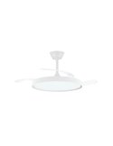 Ventilateur LED POLARIS à pales rétractables, blanc, 43 W 4 430 lm CCT Dim