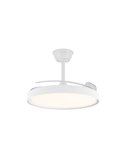 Ventilador LED con aspas retráctiles POLARIS blanco, 43W 4430Lm CCT Dim