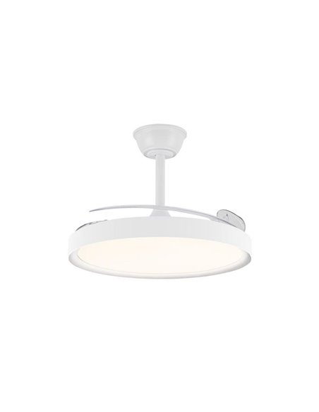 Ventilador LED con aspas retráctiles POLARIS blanco, 43W 4430Lm CCT Dim