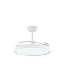 Ventilateur LED POLARIS à pales rétractables, blanc, 43 W 4 430 lm CCT Dim