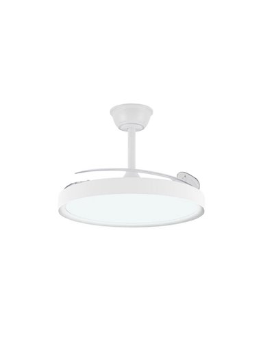 Ventilador LED con aspas retráctiles POLARIS blanco, 43W 4430Lm CCT Dim