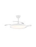 Ventilateur LED POLARIS à pales rétractables, blanc, 43 W 4 430 lm CCT Dim