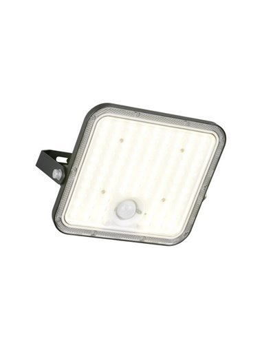 Foco LED de exterior solar ACORA con sensor de movimiento y regulable 18W 2600lm 4000K IP65