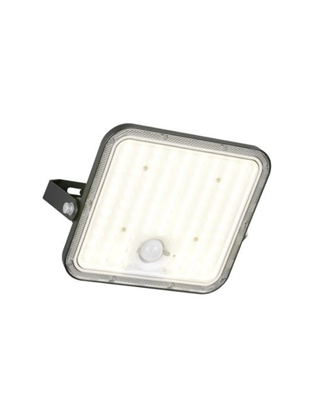 Foco LED de exterior solar ACORA con sensor de movimiento y regulable 18W 2600lm 4000K IP65