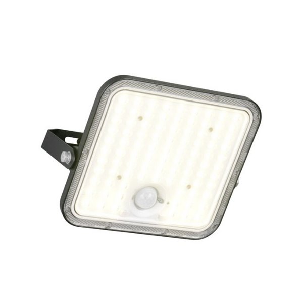 Foco LED de exterior solar ACORA con sensor de movimiento y regulable 18W 2600lm 4000K IP65
