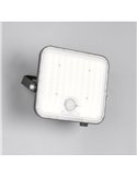 Foco LED de exterior solar ACORA con sensor de movimiento y regulable 18W 2600lm 4000K IP65