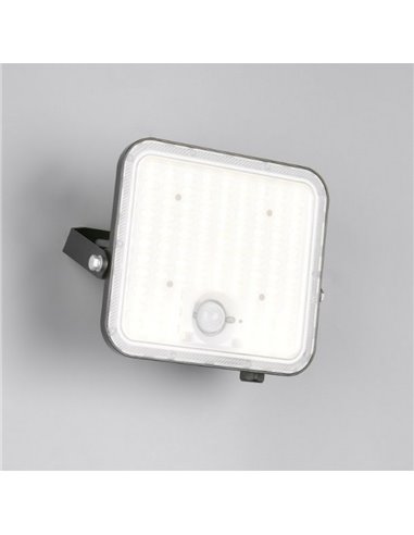 Foco LED de exterior solar ACORA con sensor de movimiento y regulable 18W 2600lm 4000K IP65