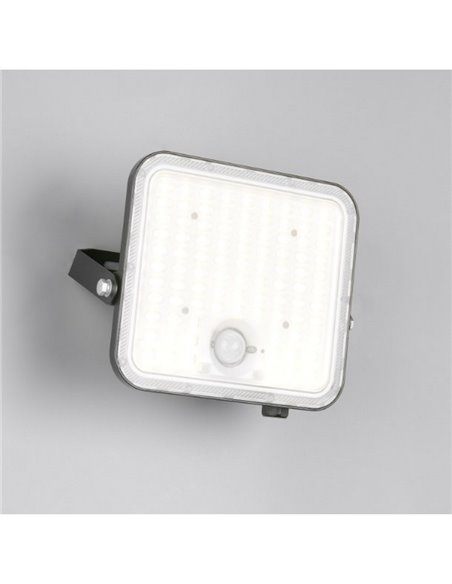 Foco LED de exterior solar ACORA con sensor de movimiento y regulable 18W 2600lm 4000K IP65