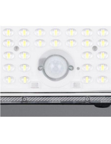 Foco LED de exterior solar ACORA con sensor de movimiento y regulable 18W 2600lm 4000K IP65