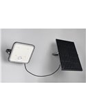 Foco LED de exterior solar ACORA con sensor de movimiento y regulable 18W 2600lm 4000K IP65