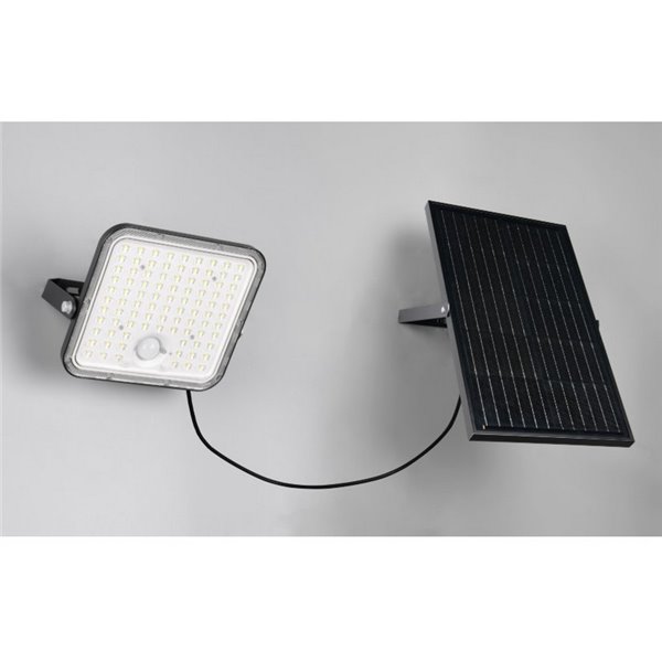Foco LED de exterior solar ACORA con sensor de movimiento y regulable 18W 2600lm 4000K IP65