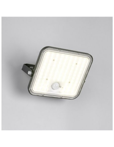 Foco LED de exterior solar ACORA con sensor de movimiento y regulable 18W 2600lm 4000K IP65
