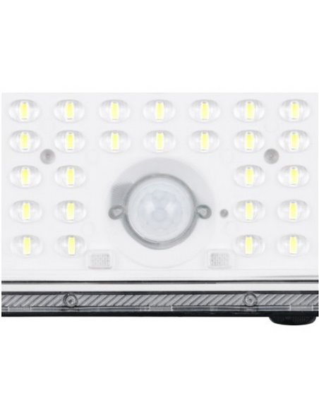 Foco LED de exterior solar ACORA con sensor de movimiento y regulable 18W 2600lm 4000K IP65