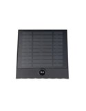 Aplique de pared exterior solar y batería ALVORADA recargable y regulable 6W 600lm 4000K IP44