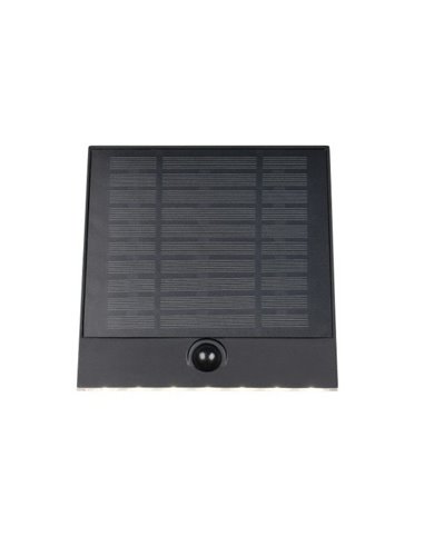 Luminária de parede externa ALVORADA recarregável e regulável, alimentada por energia solar e bateria, 6 W, 600 lm, 4000 K, IP44