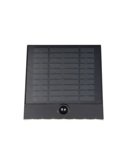 Aplique de pared exterior solar y batería ALVORADA recargable y regulable 6W 600lm 4000K IP44