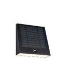 Aplique de pared exterior solar y batería ALVORADA recargable y regulable 6W 600lm 4000K IP44