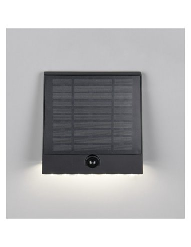 Aplique de pared exterior solar y batería ALVORADA recargable y regulable 6W 600lm 4000K IP44