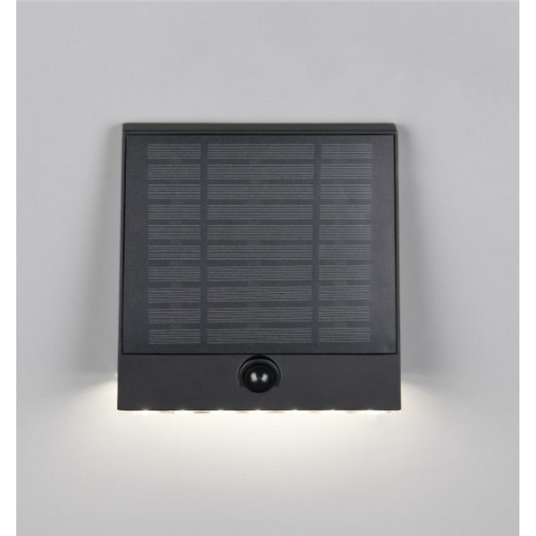 Aplique de pared exterior solar y batería ALVORADA recargable y regulable 6W 600lm 4000K IP44