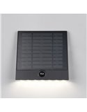Aplique de pared exterior solar y batería ALVORADA recargable y regulable 6W 600lm 4000K IP44