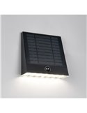 Aplique de pared exterior solar y batería ALVORADA recargable y regulable 6W 600lm 4000K IP44