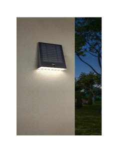 Aplique de pared exterior solar y batería ALVORADA recargable y regulable 6W 600lm 4000K IP44 2