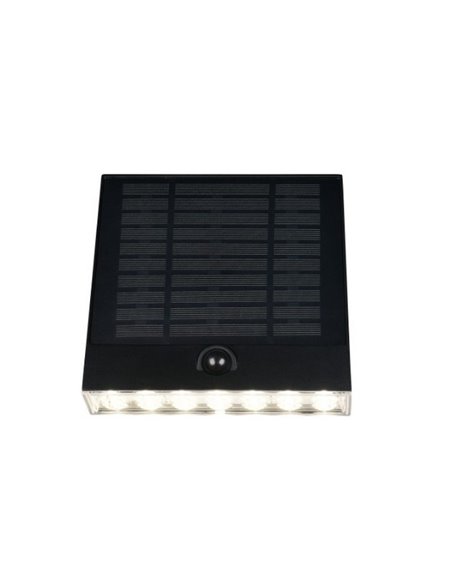 Aplique de pared exterior solar y batería ALVORADA recargable y regulable 6W 600lm 4000K IP44