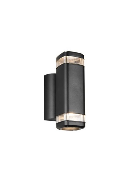 Aplique de pared BARCELOS para exterior, efecto luz arriba y abajo bombilla excl. 2x GU10 max. 10W IP44