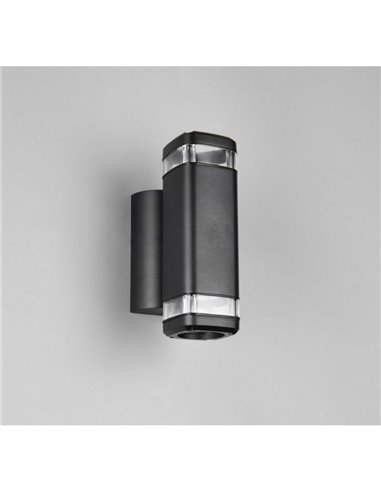 Aplique de pared BARCELOS para exterior, efecto luz arriba y abajo bombilla excl. 2x GU10 max. 10W IP44