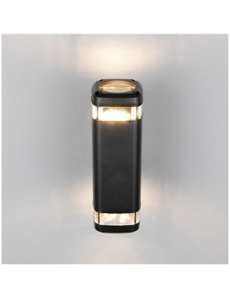 Aplique de pared BARCELOS para exterior, efecto luz arriba y abajo bombilla excl. 2x GU10 max. 10W IP44