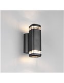 Aplique de pared BARCELOS para exterior, efecto luz arriba y abajo bombilla excl. 2x GU10 max. 10W IP44