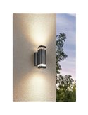 Aplique de pared BARCELOS para exterior, efecto luz arriba y abajo bombilla excl. 2x GU10 max. 10W IP44