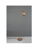Lampadaire BIDAR avec interrupteur à pédale, ampoule exclue. 1x E27 max. 10W IP20 Marron