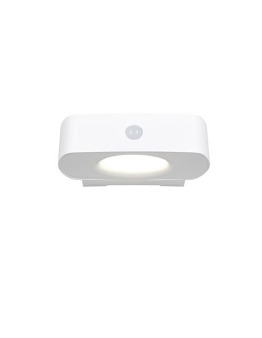 Aplique de pared LED para exterior, solar y batería BILBAO 6W 700lm, 4000K IP44 Blanco