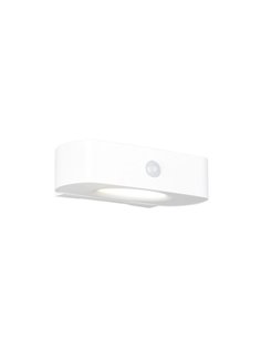 Applique murale d'extérieur LED blanche BILBAO 6W 700lm, 4000K IP44, alimentée par énergie solaire et batterie
