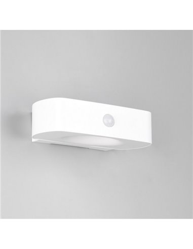 Aplique de pared LED para exterior, solar y batería BILBAO 6W 700lm, 4000K IP44 Blanco