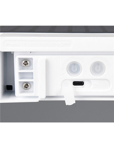 Aplique de pared LED para exterior, solar y batería BILBAO 6W 700lm, 4000K IP44 Blanco