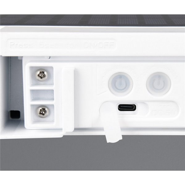 Aplique de pared LED para exterior, solar y batería BILBAO 6W 700lm, 4000K IP44 Blanco