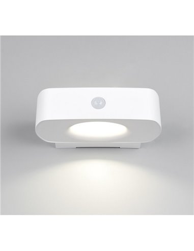 Aplique de pared LED para exterior, solar y batería BILBAO 6W 700lm, 4000K IP44 Blanco