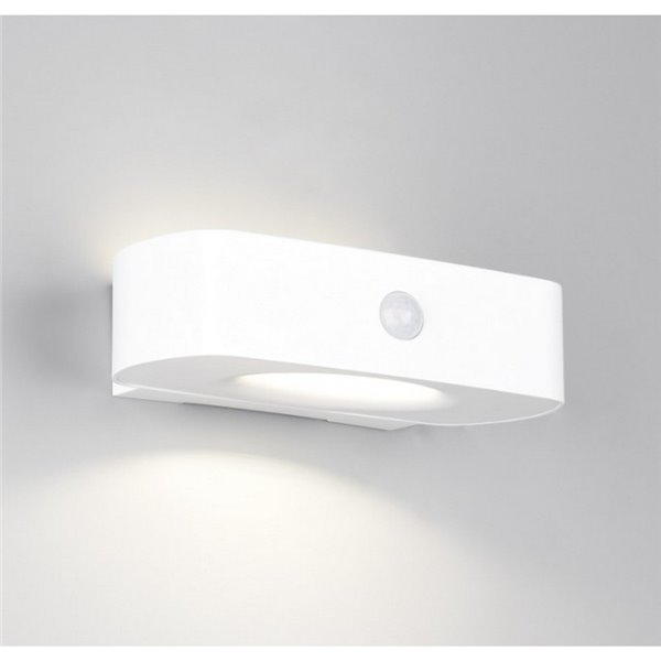 Aplique de pared LED para exterior, solar y batería BILBAO 6W 700lm, 4000K IP44 Blanco