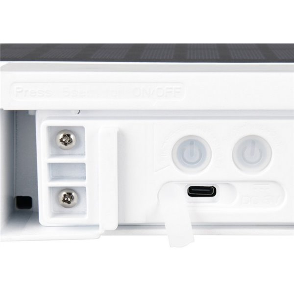 Aplique de pared LED para exterior, solar y batería BILBAO 6W 700lm, 4000K IP44 Blanco