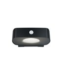 Applique murale d'extérieur LED BILBAO 6W 700lm, 4000K IP44 Noir, alimentée par énergie solaire et batterie
