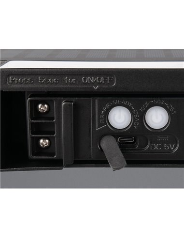 Aplique LED de pared para exterior, carga solar y batería BILBAO 6W 700lm, 4000K IP44 Negro