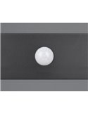 Applique murale d'extérieur LED BILBAO 6W 700lm, 4000K IP44 Noir, alimentée par énergie solaire et batterie