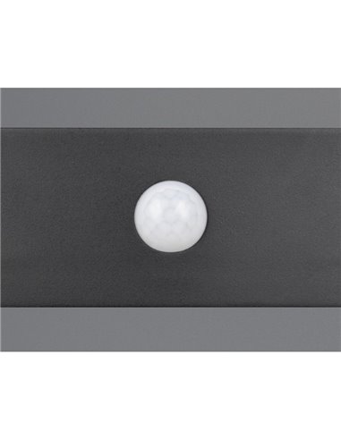 Aplique LED de pared para exterior, carga solar y batería BILBAO 6W 700lm, 4000K IP44 Negro