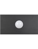 Applique murale d'extérieur LED BILBAO 6W 700lm, 4000K IP44 Noir, alimentée par énergie solaire et batterie