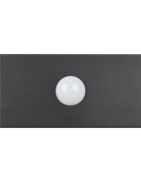 Aplique LED de pared para exterior, carga solar y batería BILBAO 6W 700lm, 4000K IP44 Negro