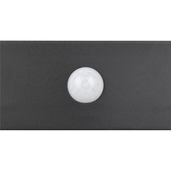 Applique murale d'extérieur LED BILBAO 6W 700lm, 4000K IP44 Noir, alimentée par énergie solaire et batterie