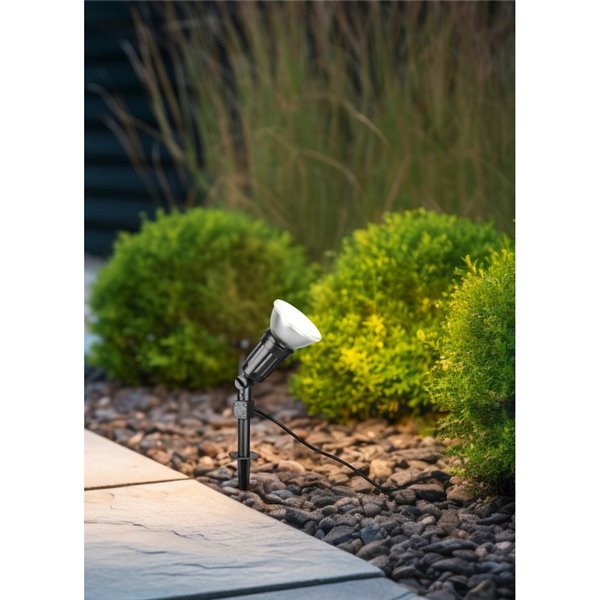 Piqueta LED para suelo exterior CACERES foco orientable incl. 1x E27, 15W 1500lm, 4000K IP44