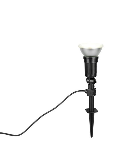 CACERES Spot LED d'extérieur à piquet, spot réglable incl. 1x E27, 15W 1500lm, 4000K IP44